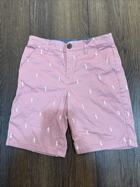 Cat & Jack Pink Lightning Print Chino Shorts, size 10